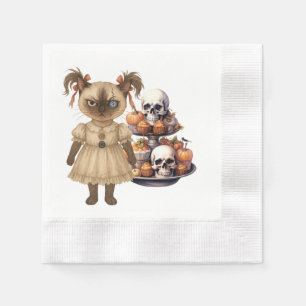 Serviette En Papier Halloween à thème pour la fête des Amoureux de les