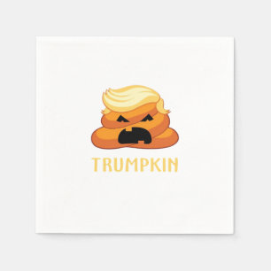 Serviette En Papier Halloween amusant pour Trumpkin Poop