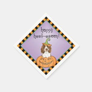 Serviette En Papier Halloween Anglais Springer Spaniel