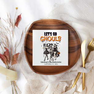 Serviette En Papier Halloween Bachelorette allons au ghoul