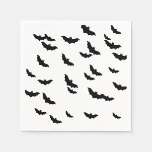 Serviette En Papier Halloween Bats Napkin