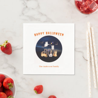 Serviette En Papier Halloween BOO de personnages effrayants personnali