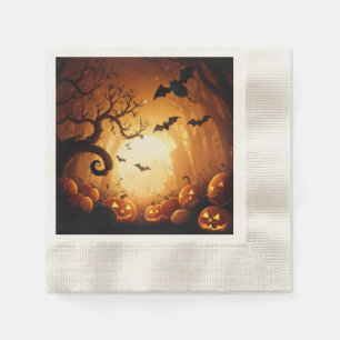 Serviette En Papier Halloween/chauve-souris/Citrouille/automne