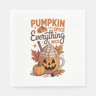 Serviette En Papier Halloween citrouille épice