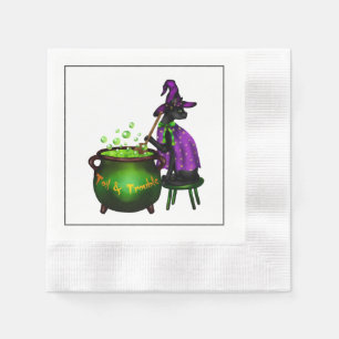 Serviette En Papier Halloween Cocktail Party Napkin