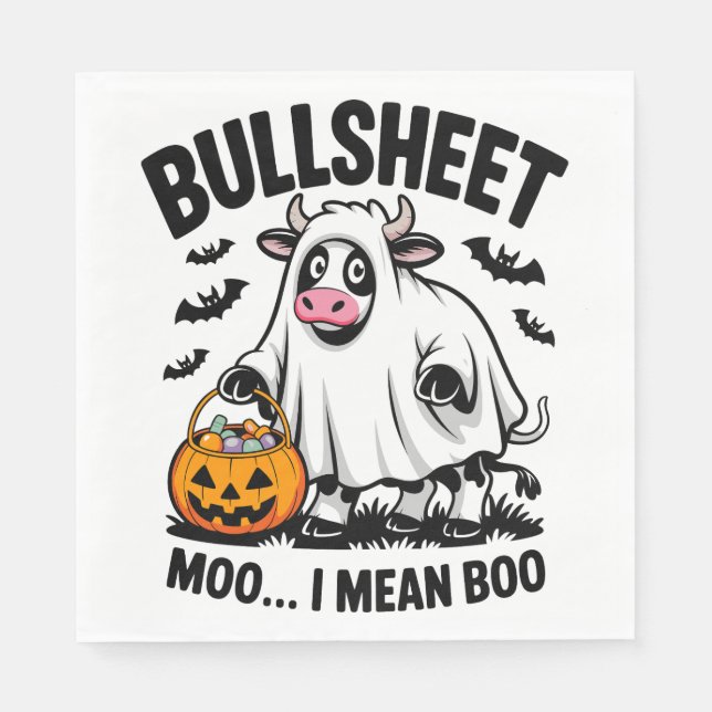 Serviette En Papier halloween cow (Devant)