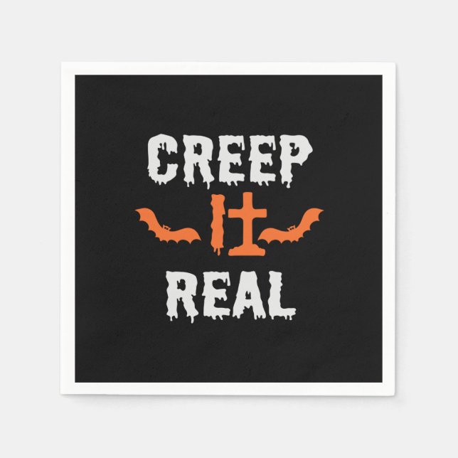 Serviette En Papier Halloween Creep (Devant)