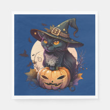 Halloween de chats noirs mignons