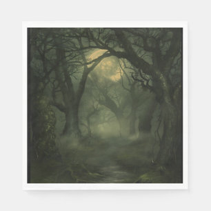 Serviette En Papier Halloween de forêt torsadée