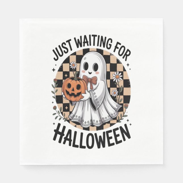 Serviette En Papier Halloween de la vache des Highlands (2) (Devant)