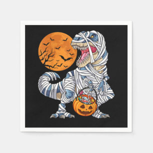 Serviette En Papier Halloween Dinosaur T rex Citrouille maman