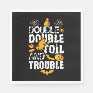 Serviette En Papier Halloween Double Huile Et Problème Anniversaire