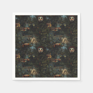 Serviette En Papier Halloween du Carnaval déplaisant