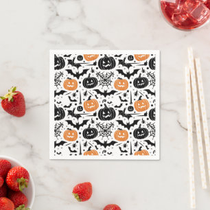 Serviette En Papier Halloween effrayant
