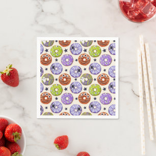 Serviette En Papier Halloween Éffrayant Funky Donut tendance