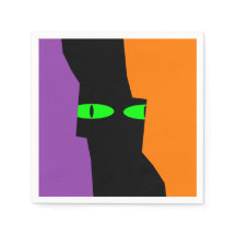 Halloween Éffrayant Kooky Black Cat Eyes