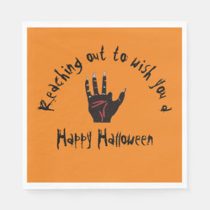 Serviette En Papier Halloween effrayant Main morte