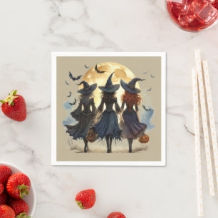 Serviette En Papier Halloween Envoûtant de Style Rétro