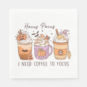 Serviette En Papier Halloween et café