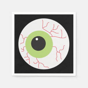 Serviette En Papier Halloween Eyeball effrayant