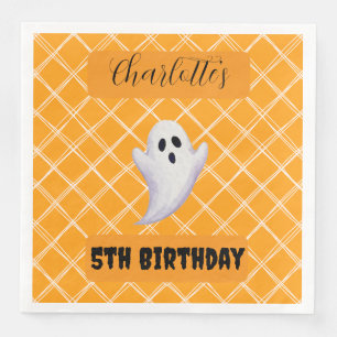 Serviette En Papier Halloween Fantôme Anniversaire