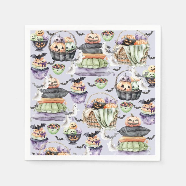 Serviette En Papier Halloween festif (Devant)