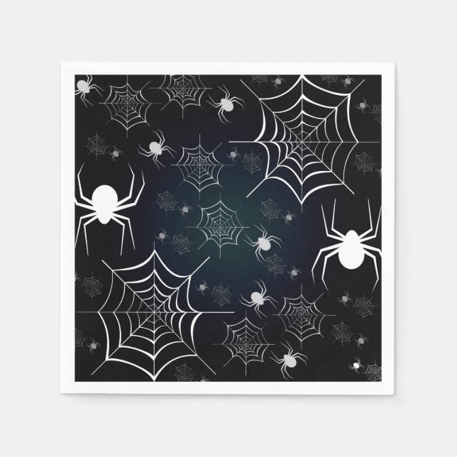 Serviette En Papier Halloween Fête personnalisée Éffrayant Spider (Devant)