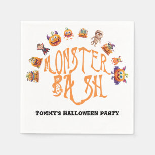 Serviette En Papier Halloween Fun Monster Bash