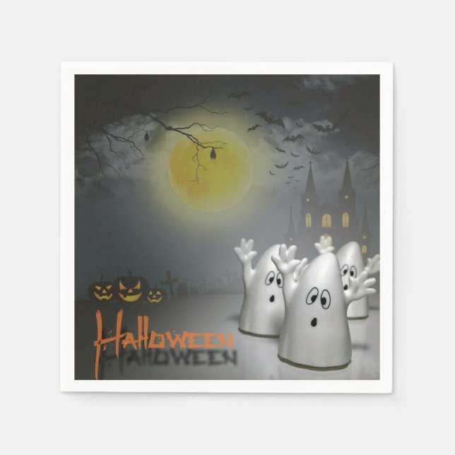 Serviette En Papier Halloween Ghomajorité (Devant)
