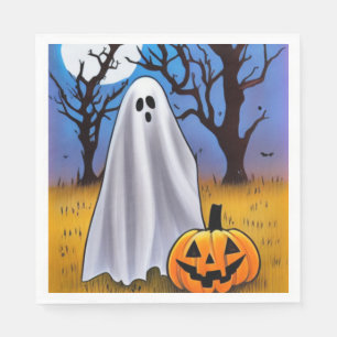 Serviette En Papier Halloween Ghost