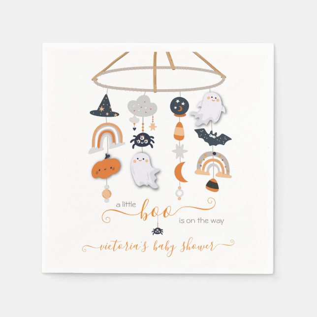Serviette En Papier Halloween Ghost Mobile Girl Douche Napkins (Devant)