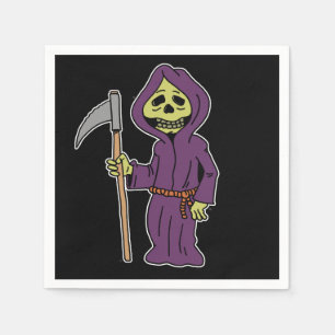 Serviette En Papier Halloween Grim Reaper Cartoon Napkins