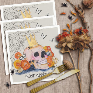 Serviette En Papier Halloween Hull Couronne Papillon Araignée Éffrayan