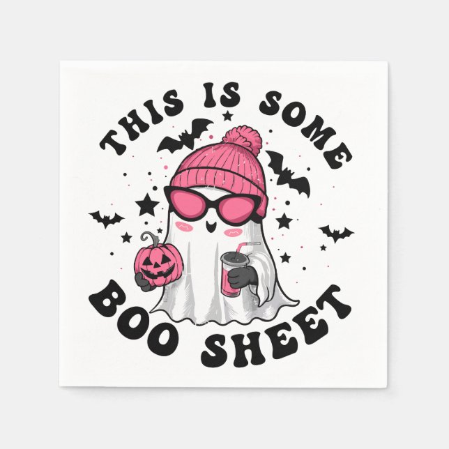 Serviette En Papier Halloween humoristique "C'est un livre" (Devant)