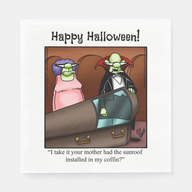 Serviette En Papier Halloween Humour Halloween Party Napkins (Devant)