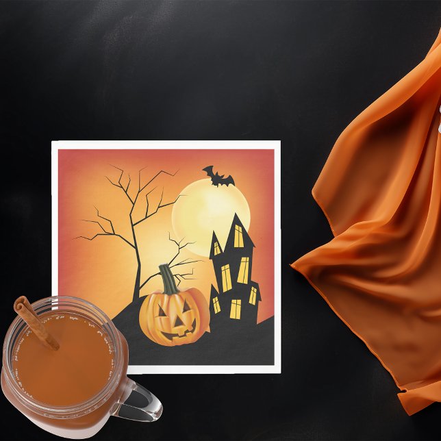 Serviette En Papier Halloween Jack O' Lantern (Créateur téléchargé)