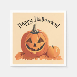 Serviette En Papier Halloween Jack-o-lanterne mignonne