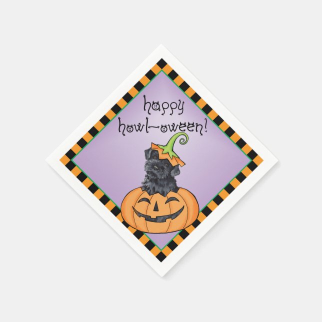 Serviette En Papier Halloween Kerry Blue Terrier (Coin)