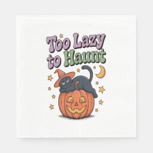Serviette En Papier Halloween Lazy Ghost