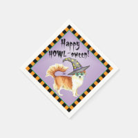 Halloween long manteau Chihuahua Napkins