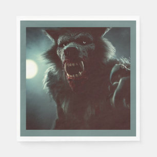 Serviette En Papier Halloween - Loup-garou 2