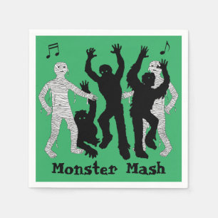 Serviette En Papier Halloween Monster Mash Dance Party