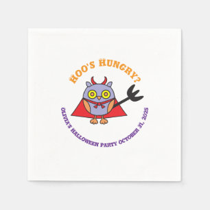 Serviette En Papier Halloween Papier serviettes Owl Devil