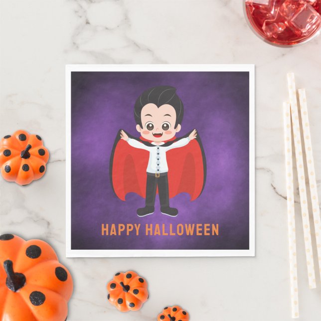 Serviette En Papier Halloween Party for Kids Vampire Papier (Créateur téléchargé)