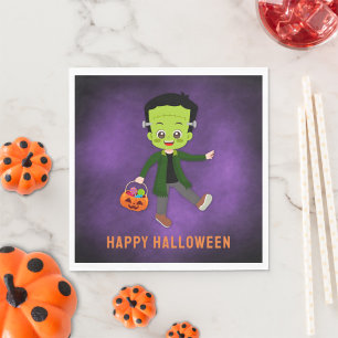 Serviette En Papier Halloween Party pour enfants Frankenstein Papier
