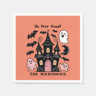 Serviette En Papier Halloween Personnalisé Soyez Notre Invité Disponib