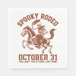 Serviette En Papier Halloween Rodéo éffrayant 31 octobre