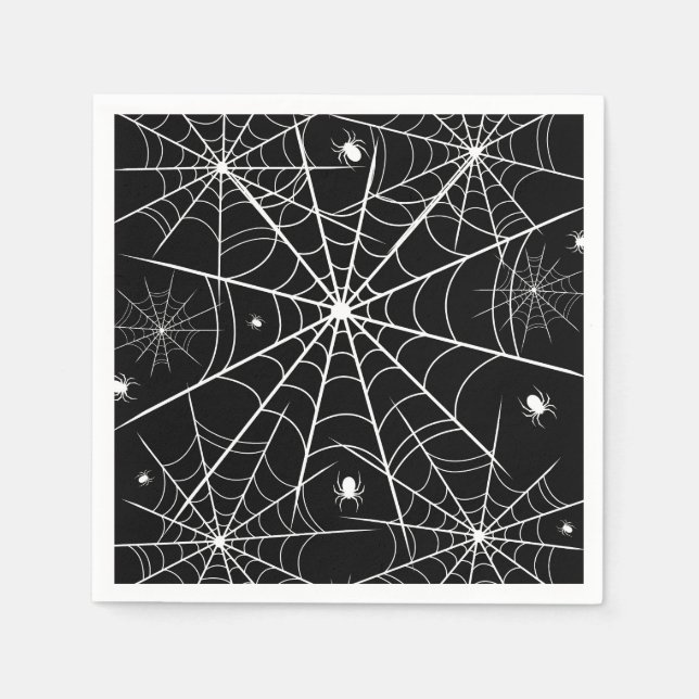 Serviette En Papier Halloween Spider Web (Devant)
