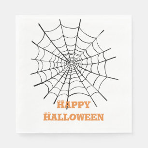Serviette En Papier Halloween Spider Web et les yeux