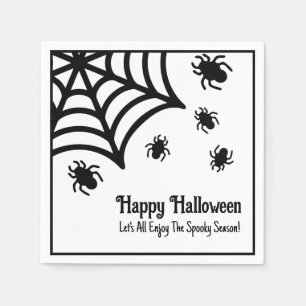 Serviette En Papier Halloween Spiderweb personnalisé